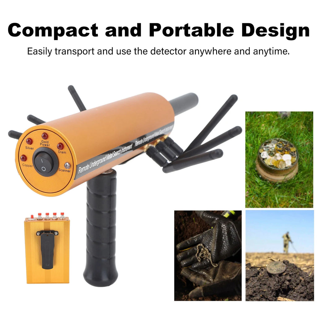 AKS Metal Detector Metal Pinpointer 30m Depth 1200m Range 6 Antenna Accurate Finding Gold Detector Gold Detector Locator
