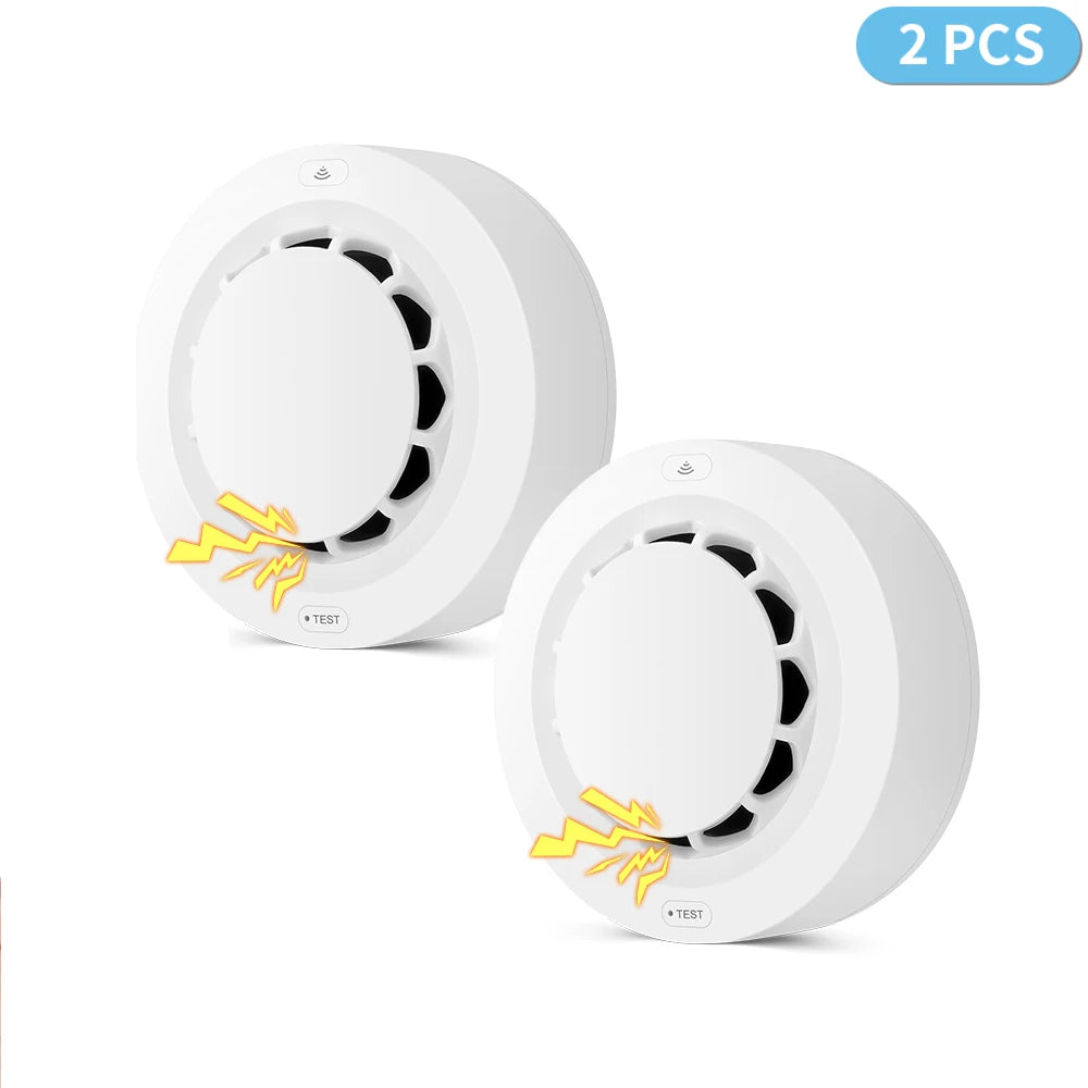 Tuya WiFi Smoke Alarm Fire Protection Smoke Detector Smoke House Combination Fire Alarm Home Security System Firefighters