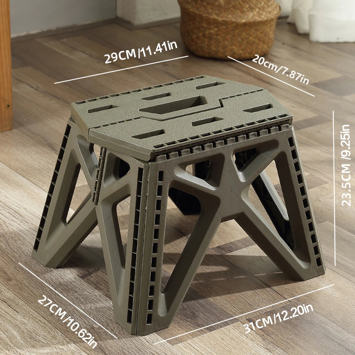 Portable Folding stool High Load Bearing Durable footstool Foldable Chair Small Stool for Outdoor Use, Camping, Fishing, BBQ