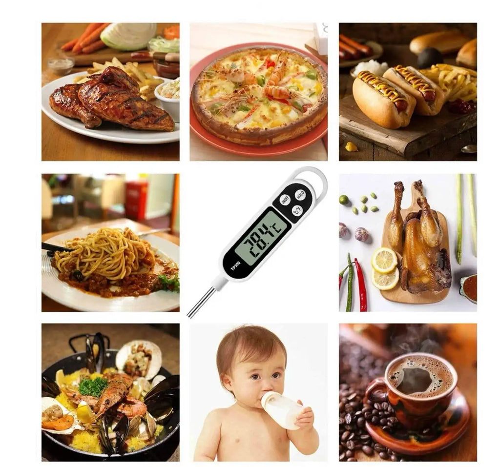 1PCS Food Thermometer TP300 Digital Kitchen Thermometer For Meat Cooking Food Probe BBQ Electronic Oven Kitchen Tools Portable