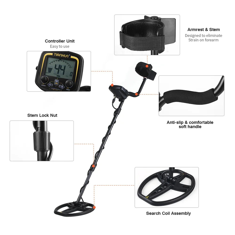 industrial metal detectors TX-850 gold detector 10 meter depth ground penetrating radar