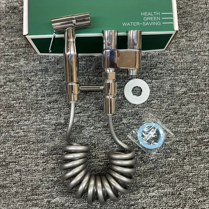 Stainless Steel double outlet angle valve large flow shower valve control valve, suitable for bathrooms and washing machines