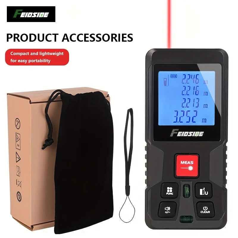 HAUPTSON 70/100M Laser Rangefinder Distance Meter Rangefinder Laser Tape Range Finder Building