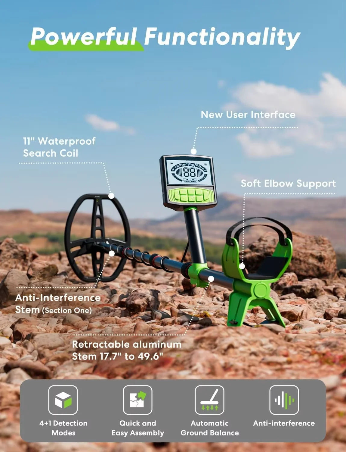 Long Range 5 Meters Depth Metal Detector TX-M55B Underground Gold Detector Treasure Hunter M55 For Gold