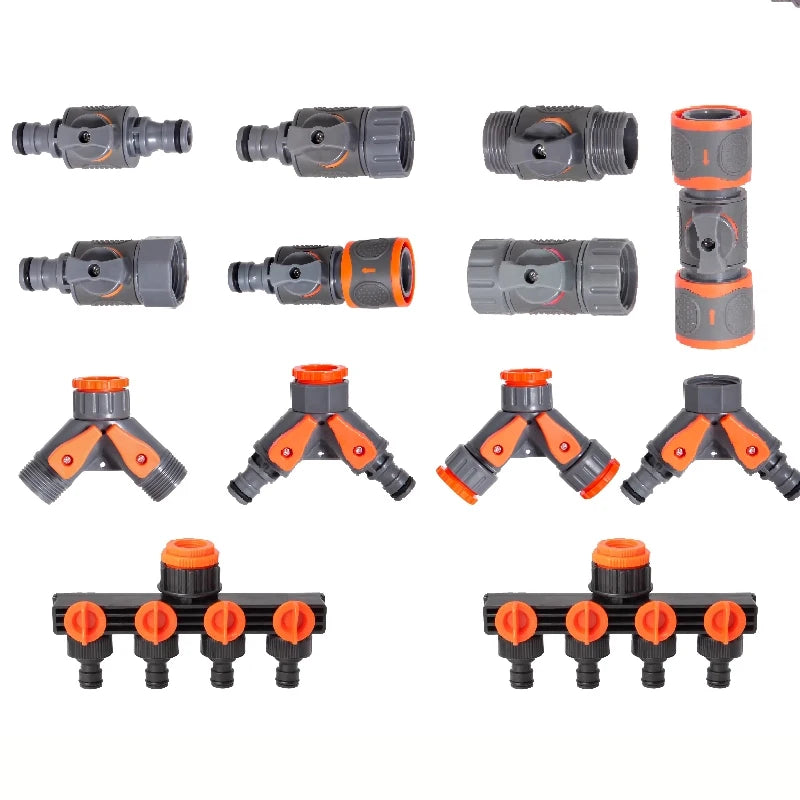 1-Pcs 1/2" 3/4" 1" Garden Hose Quick Connect Adapters -EU BPS Threaded Fittings for Faucets, Spray Guns & Watering Systems