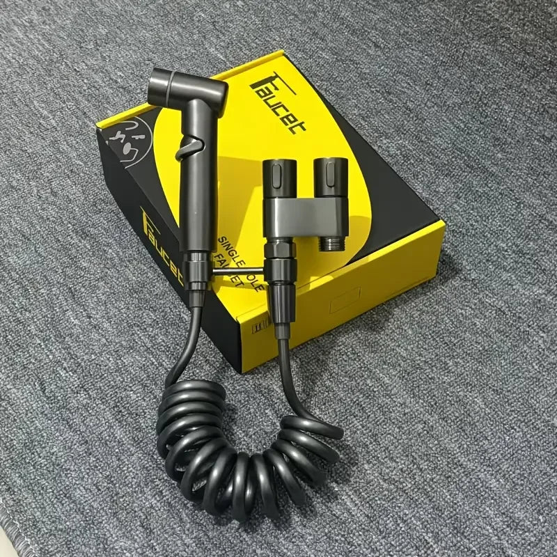 Stainless Steel double outlet angle valve large flow shower valve control valve, suitable for bathrooms and washing machines