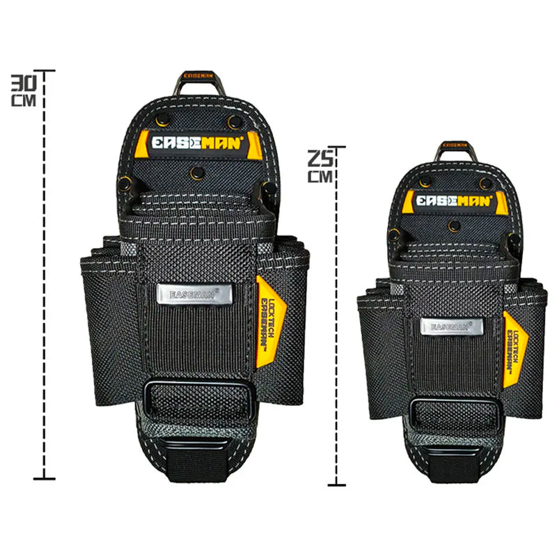 Electrician Canvas Tool Bag Reinforced Waist Bags Multifunctional Pouch Portable Quick Hanging Carpentry Tools and Accessories