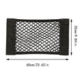 Car Storage Net Stretchable Mesh Pocket Net Magic Elastic Sticker Universal Rear Mesh Trunk Seat Bag Pocket Cage Auto Organizer