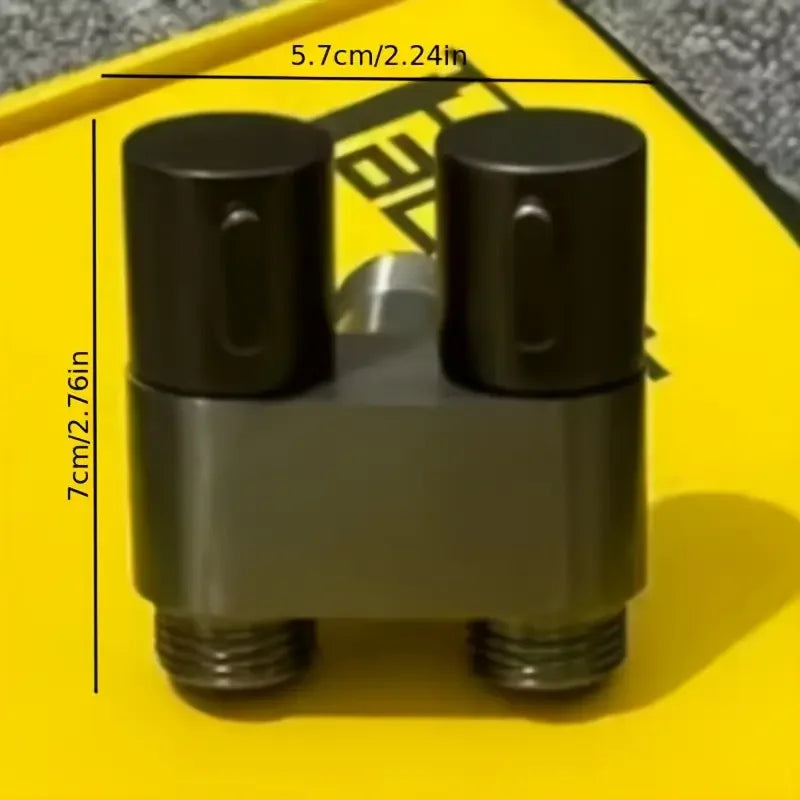 Stainless Steel double outlet angle valve large flow shower valve control valve, suitable for bathrooms and washing machines