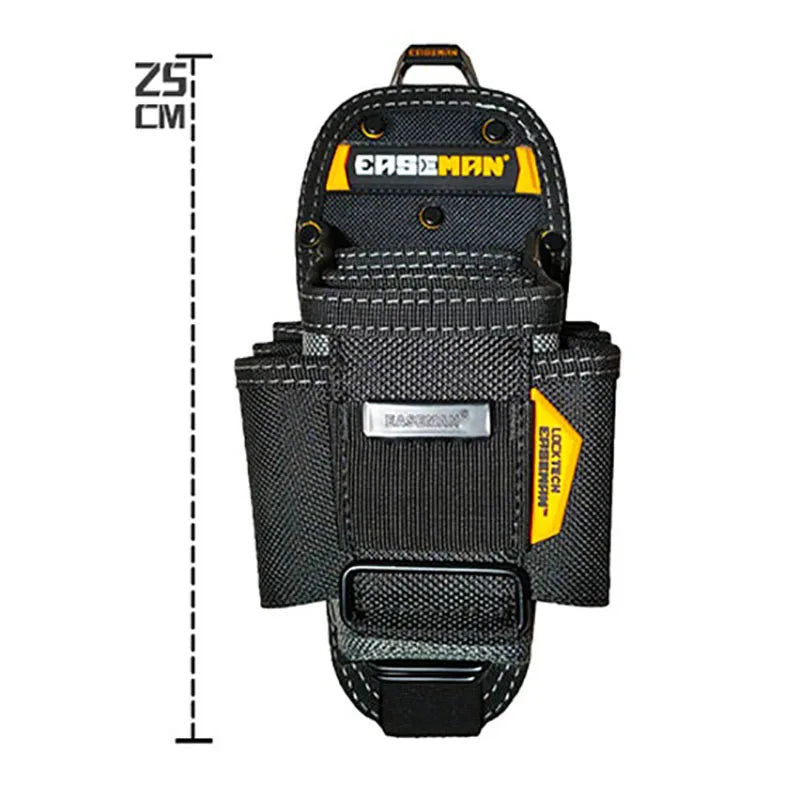 Electrician Canvas Tool Bag Reinforced Waist Bags Multifunctional Pouch Portable Quick Hanging Carpentry Tools and Accessories