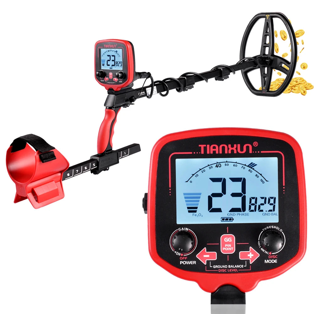 TX-850L Metal Detector Professional Underground Depth Metal Detector High Sensitivity Gold Treasure Hunter backLight Pinpointer