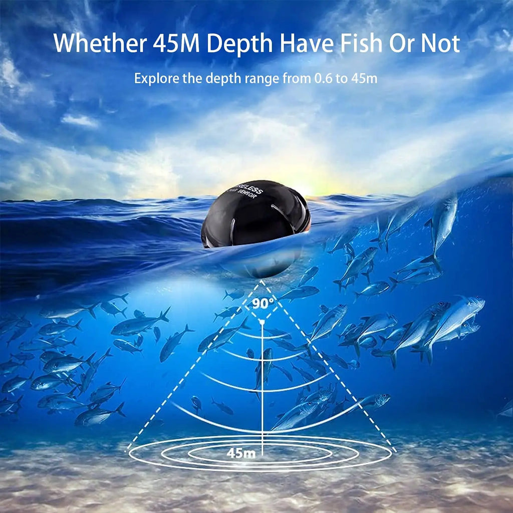 Wireless Sonar Fishing Alert Fish Finder Underwater Echo Sounder Fish