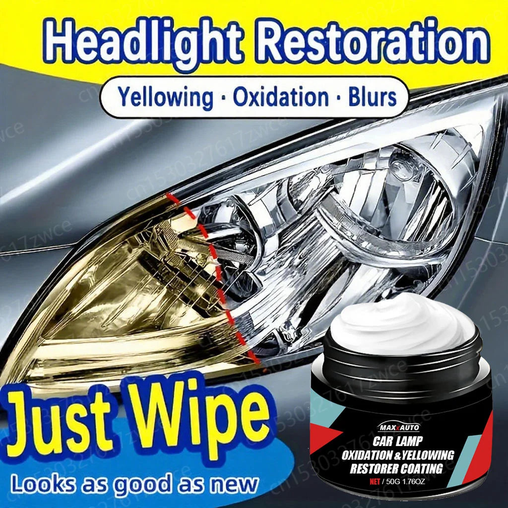 Car Headlight Restoration Polishing Headlamp Scratch Remover Repair Cleaning Paste Remove Oxidation Headlight Polish Liquid