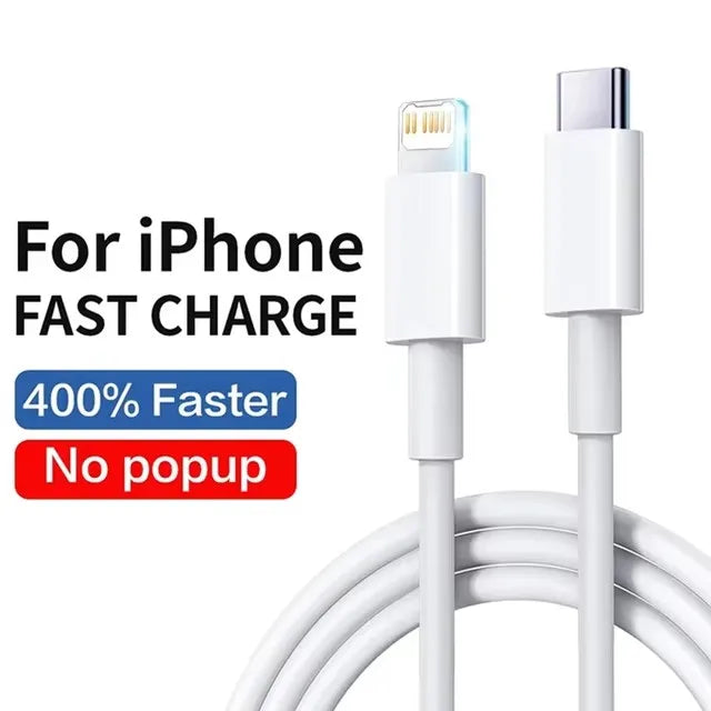 30W PD Fast Charging Cable for iPhone 17 16 15 14 13 12 mini 11 Pro XS Max XR X 8 7 Plus SE Cable 1m 1.5m 2m 3m