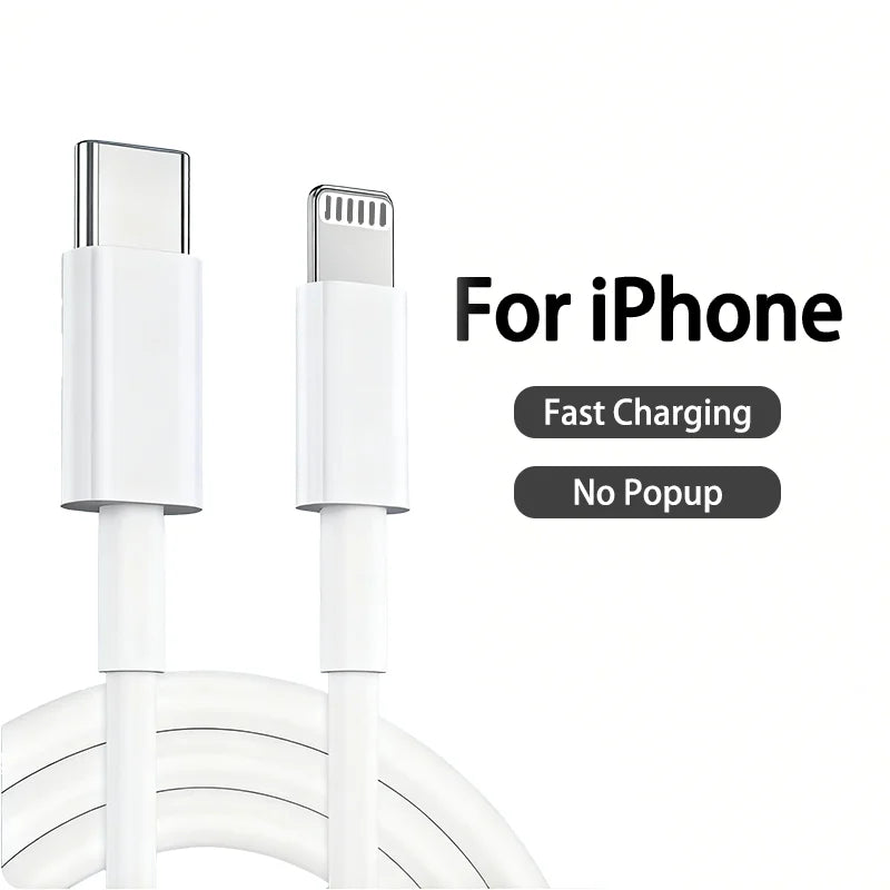 30W PD Fast Charging Cable for iPhone 17 16 15 14 13 12 mini 11 Pro XS Max XR X 8 7 Plus SE Cable 1m 1.5m 2m 3m