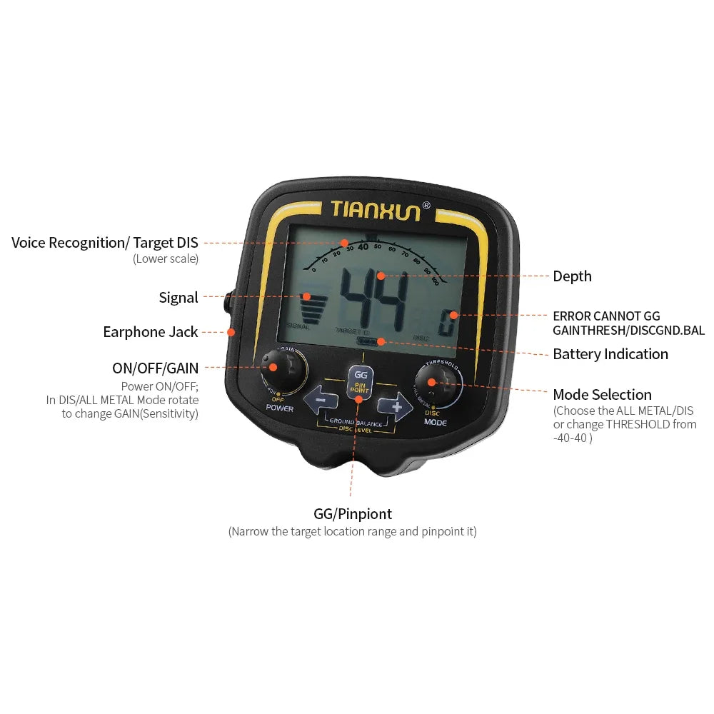 industrial metal detectors TX-850 gold detector 10 meter depth ground penetrating radar