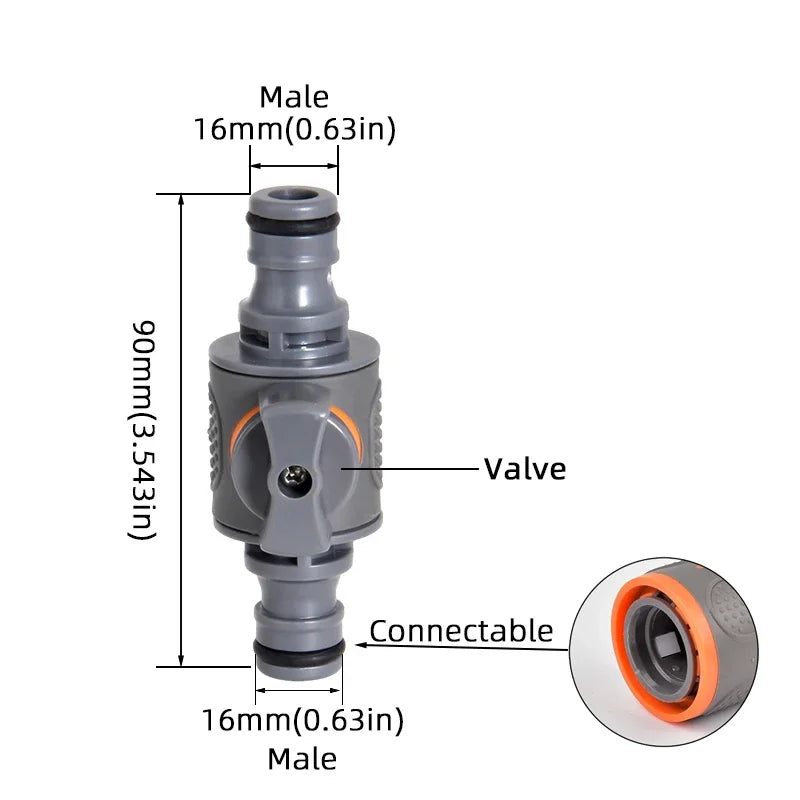 1-Pcs 1/2" 3/4" 1" Garden Hose Quick Connect Adapters -EU BPS Threaded Fittings for Faucets, Spray Guns & Watering Systems