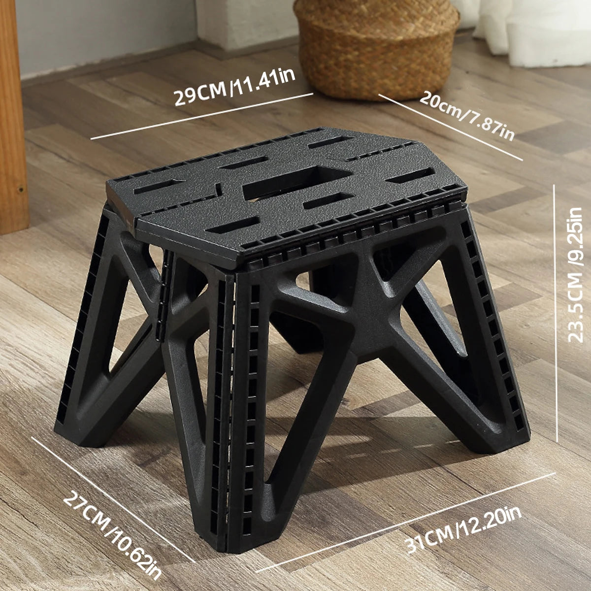 Portable Folding stool High Load Bearing Durable footstool Foldable Chair Small Stool for Outdoor Use, Camping, Fishing, BBQ