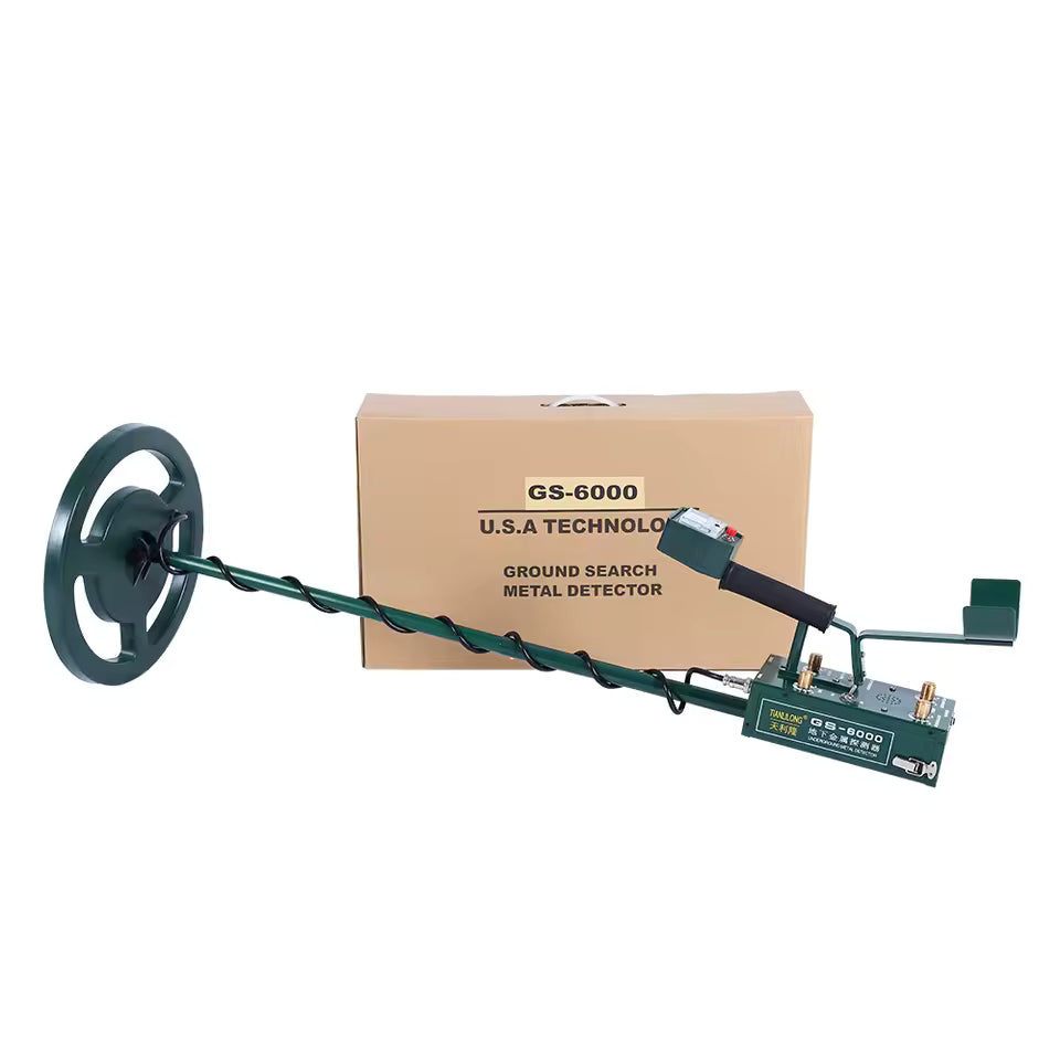 with Charger GS-6000 Professional Metal Detector Pinpointer Gold Treasure Finder Pinpointing Seeker Underground Metal Detector