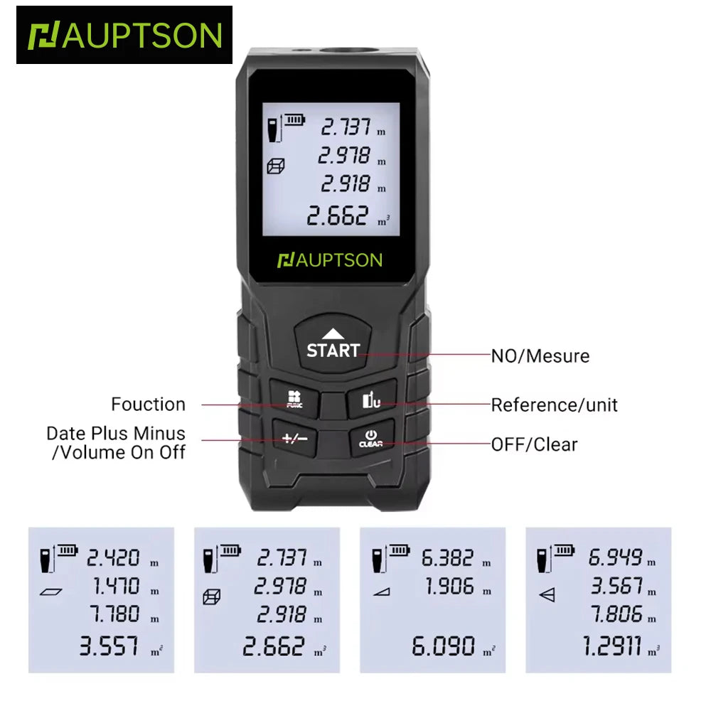 HAUPTSON 70/100M Laser Rangefinder Distance Meter Rangefinder Laser Tape Range Finder Building
