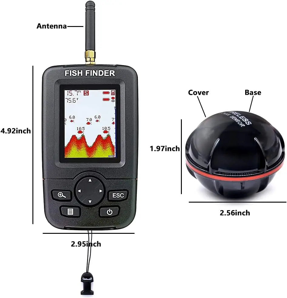 Wireless Sonar Fishing Alert Fish Finder Underwater Echo Sounder Fish