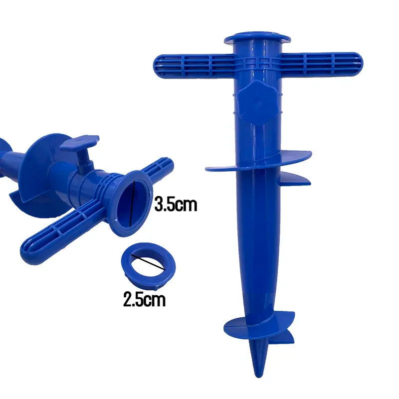 1-Pack Plastic Beach Umbrella Plug Base Floor Fork Insert Accessory