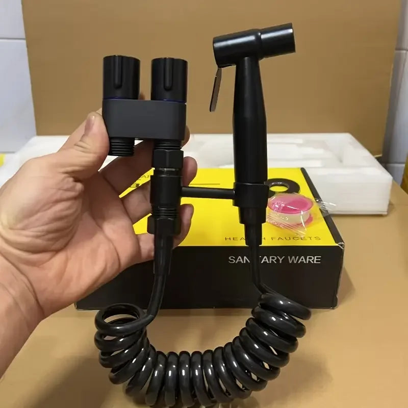 Stainless Steel double outlet angle valve large flow shower valve control valve, suitable for bathrooms and washing machines