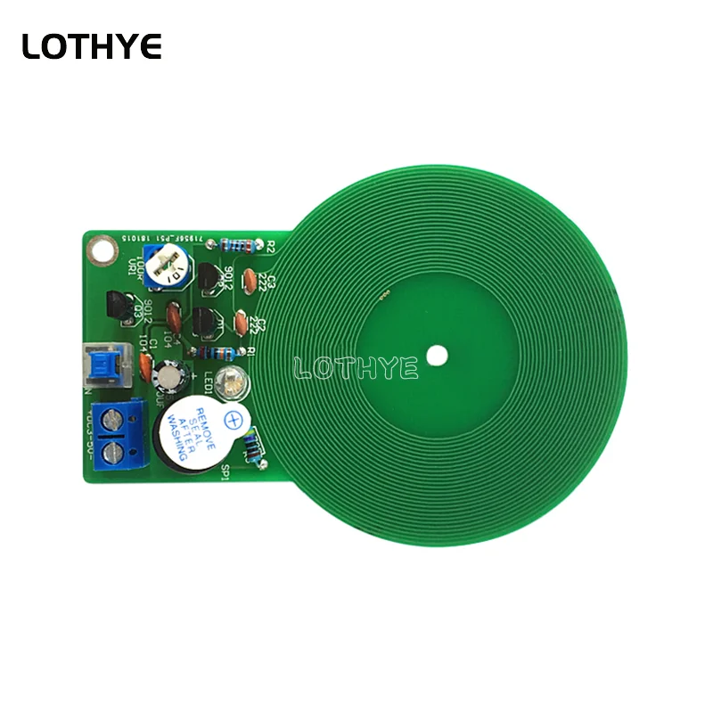 DC 3V-5V Metal Detector Kit DIY Electronic Kit 60mm Non-contact Sensor Board Module Soldering Practice Board  Assemble Set Kit