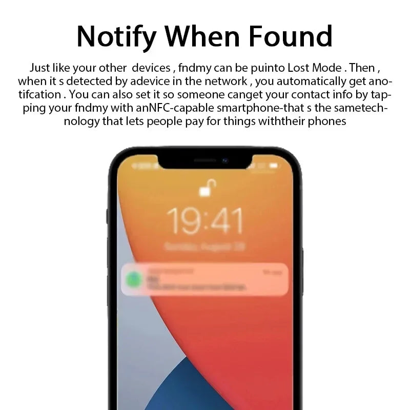 Smart GPS Tracker Mini Tracking Device For Apple Find My APP Smart Tag Kid Pet Car GPS Tracker Anti-lost Reminder Device