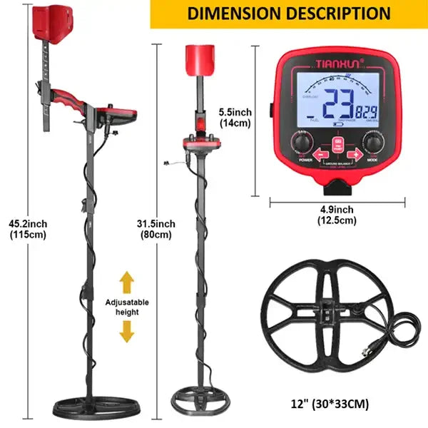 Long Range 3 Meters Depth Gold Metal Detector Tianxun TX 850L Treasure Finder Device Gold Hunting Machine Detector De Metal