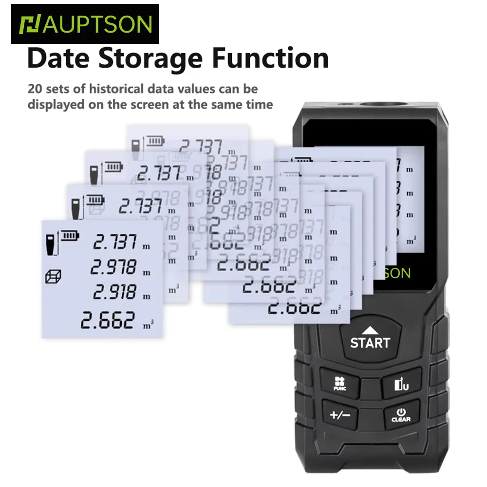 HAUPTSON 70/100M Laser Rangefinder Distance Meter Rangefinder Laser Tape Range Finder Building