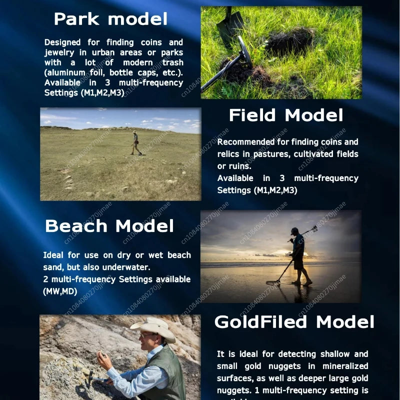 MF50 Multi-frequency Metal Detector Underground Gold Metal Detector