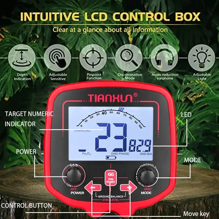 Long Range 3 Meters Depth Gold Metal Detector Tianxun TX 850L Treasure Finder Device Gold Hunting Machine Detector De Metal