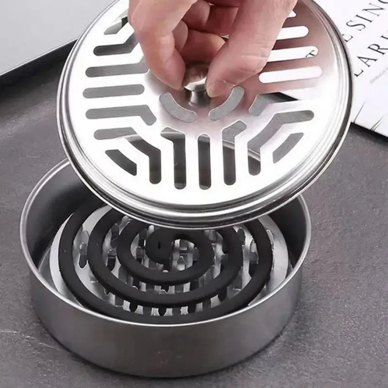 New Mosquito Coil Holder Mosquito Coil Box With Cover Mosquito Coil Tray Nail Tooth Mosquito Coil Holder Household Ash Tray