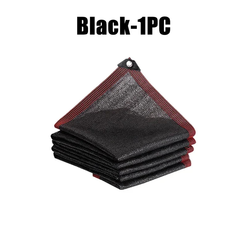 Black Shade Cloth Sunblock Mesh Cover Taped Edge With Grommets, Sun Net For Pergola, Plants Greenhouse, Gardens, Patio, Canopy