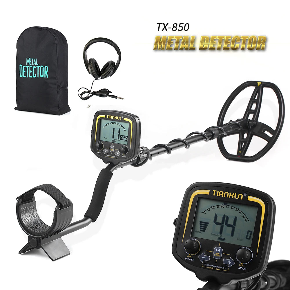 Shanghai Tianxun Produce High Sensitivity Treasure Hunting TX-850 Metal Detector Gold Detector 10 Meter Depth
