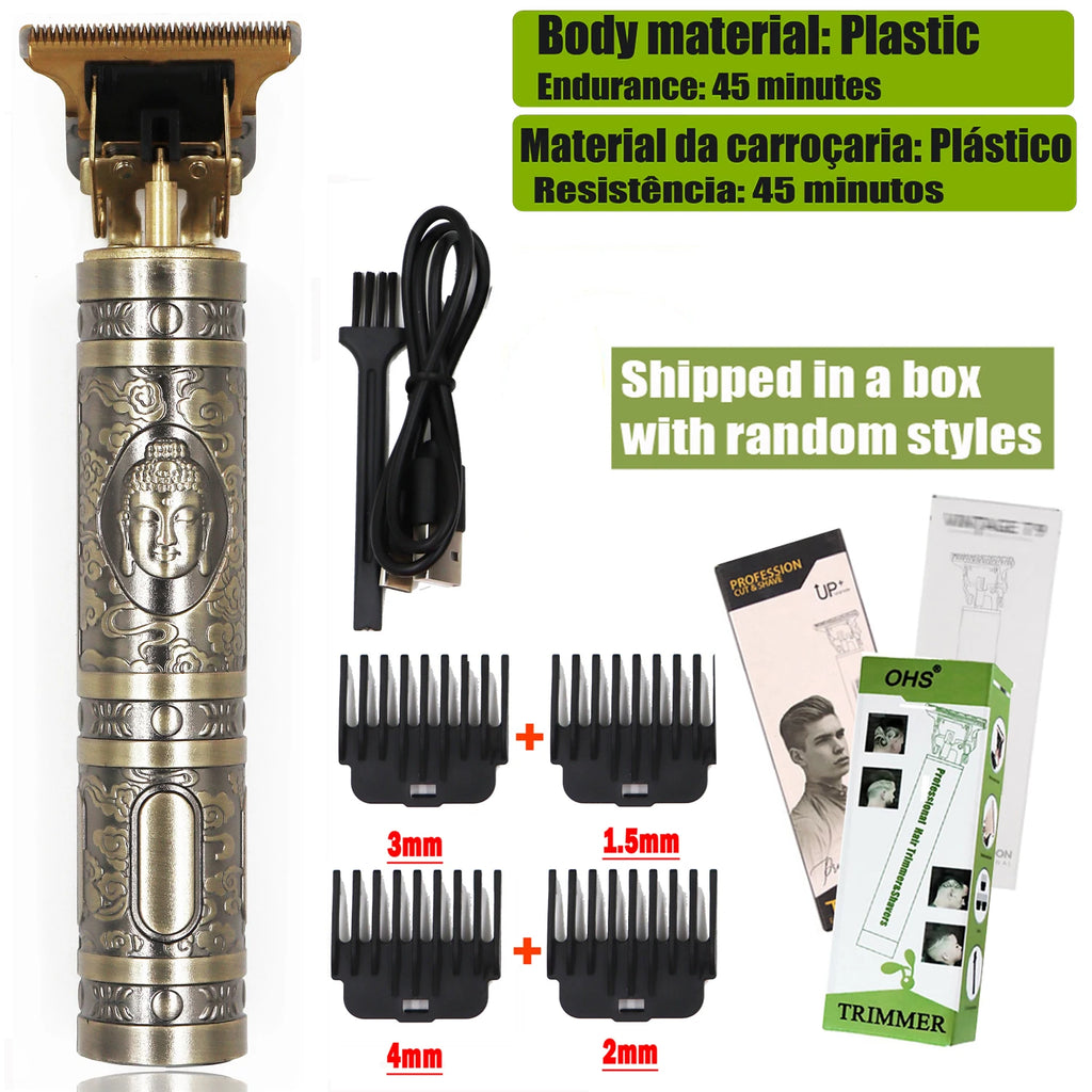 Vintage T9 Hair Clipper Beard Shaving Body Hair Trimmer Clippers Electric Men Haircut Machine 0mm Barber Shaver