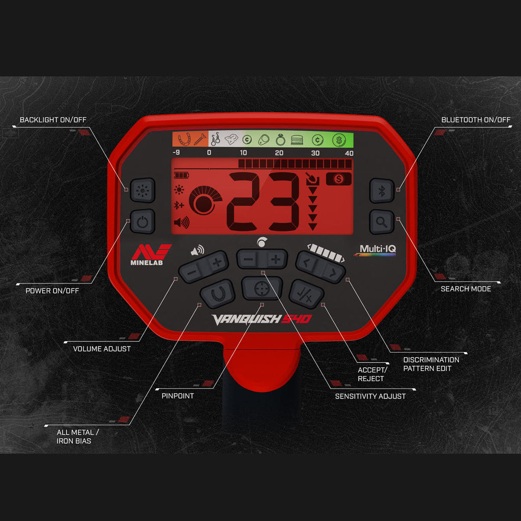 Minelab Vanquish 540 Metal Detector with Headphones,